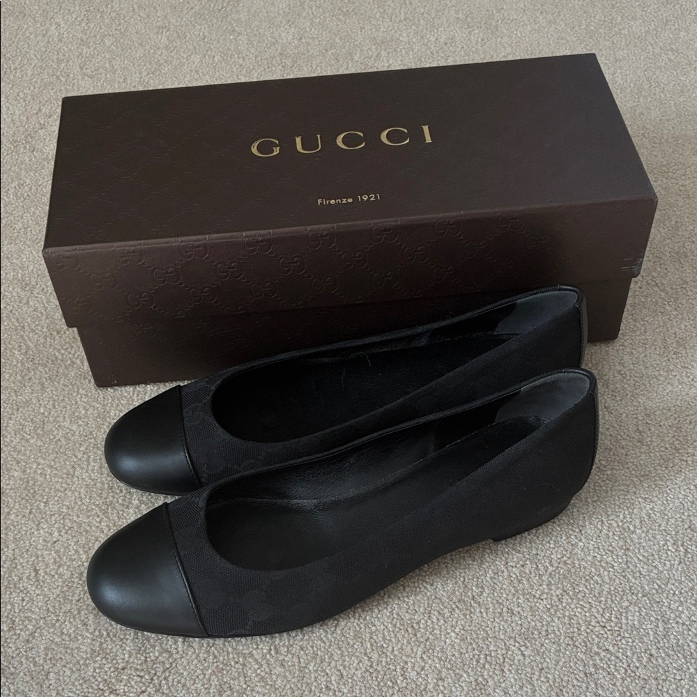 Gucci Black Women's Marajo Flats Brand New